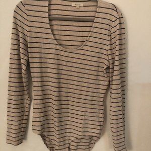 Striped Madewell Body Suit